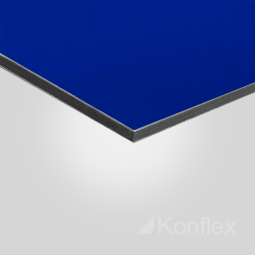 Алюминиевая композитная панель синяя 3,0 мм